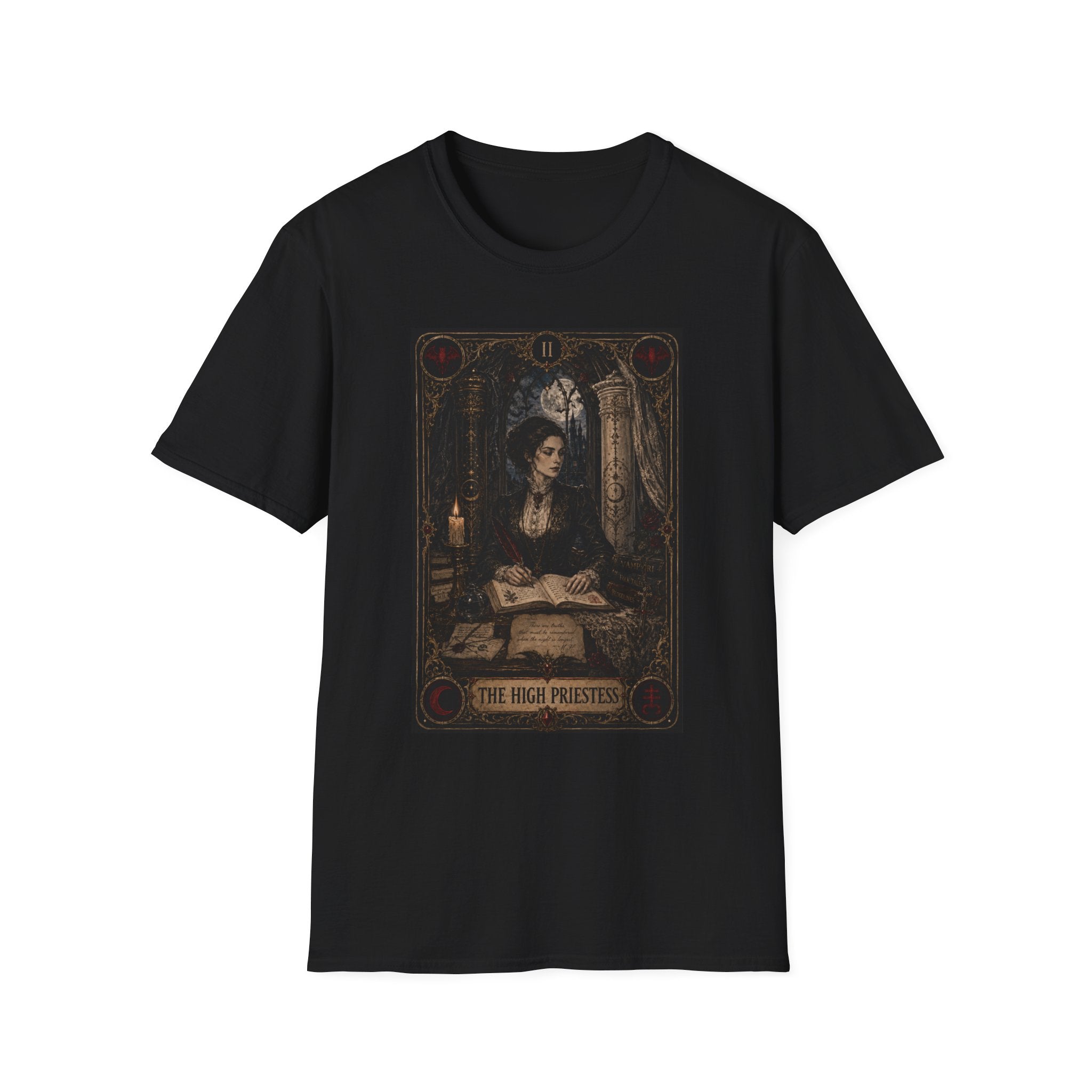 The High Priestess — Mina Harker Tarot T-Shirt
