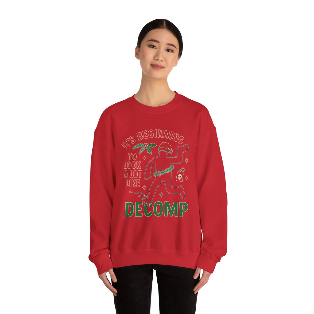 “It’s Beginning to Look a Lot Like Decomp” Crewneck Sweatshirt