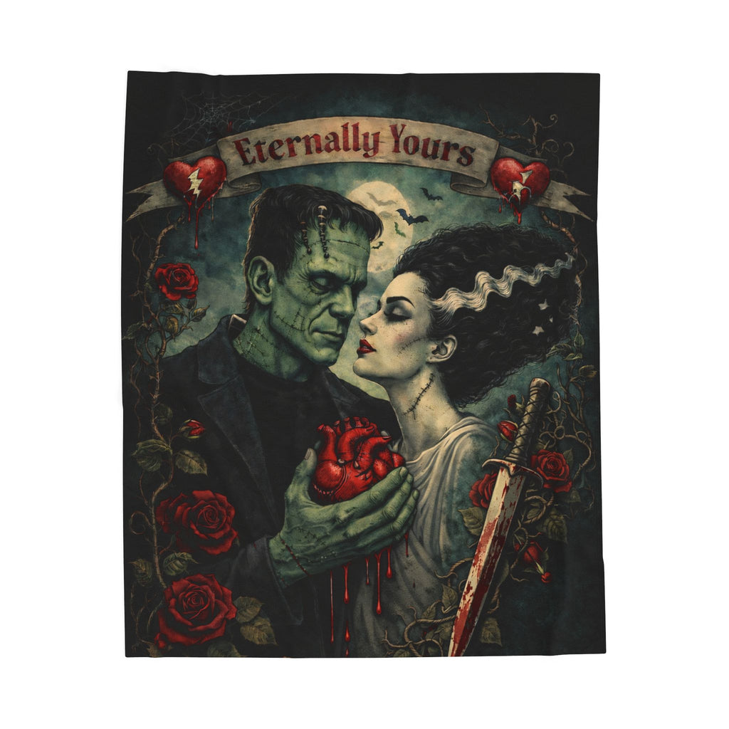 Eternally Yours – Gothic Frankenstein Valentine PlushThrow