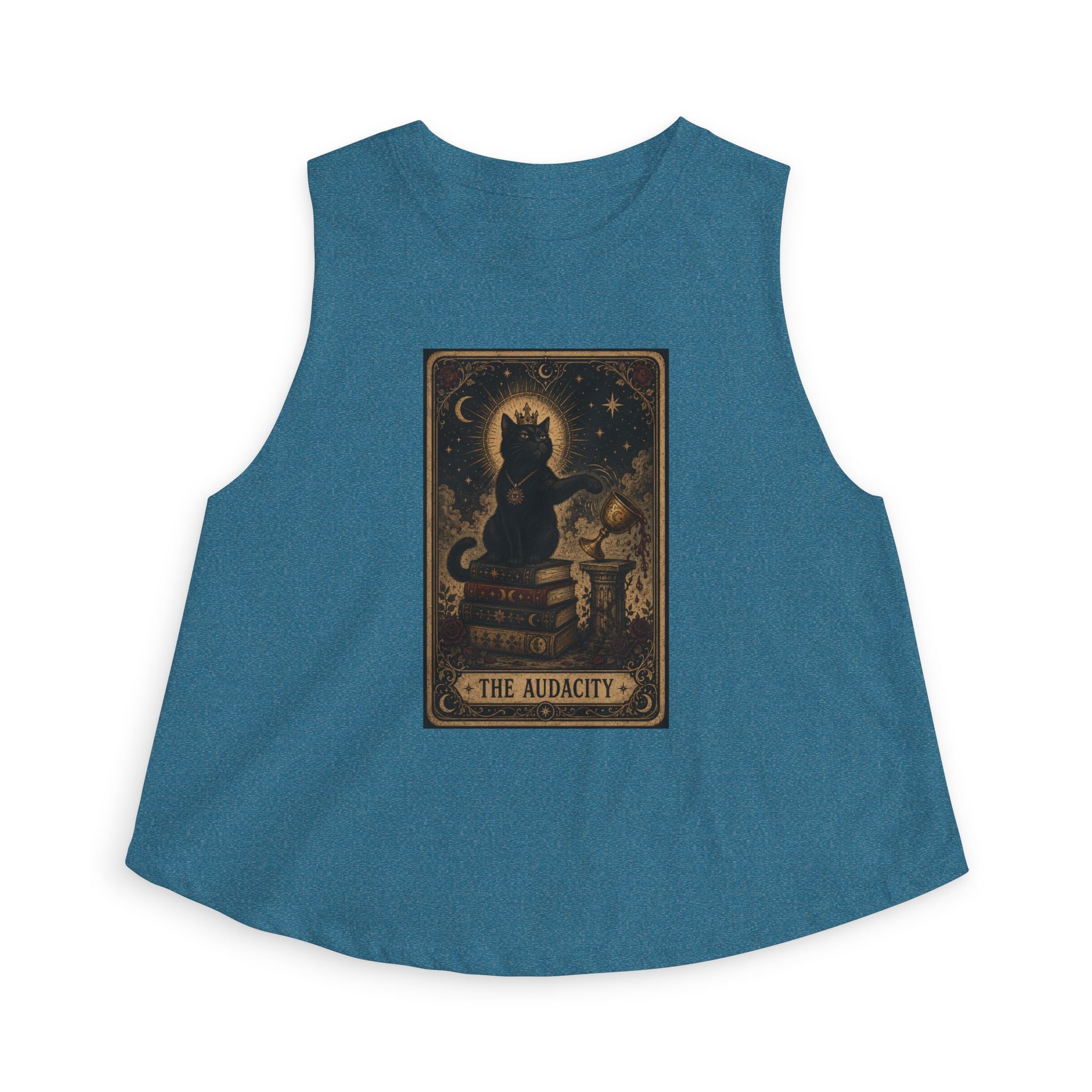 Crop Top — Vintage Tarot Cat 'The Audacity'