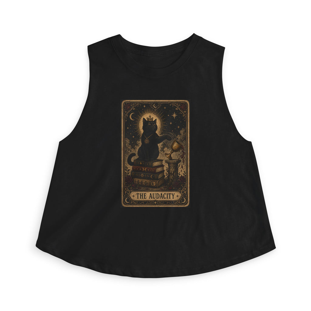 Crop Top — Vintage Tarot Cat 'The Audacity'