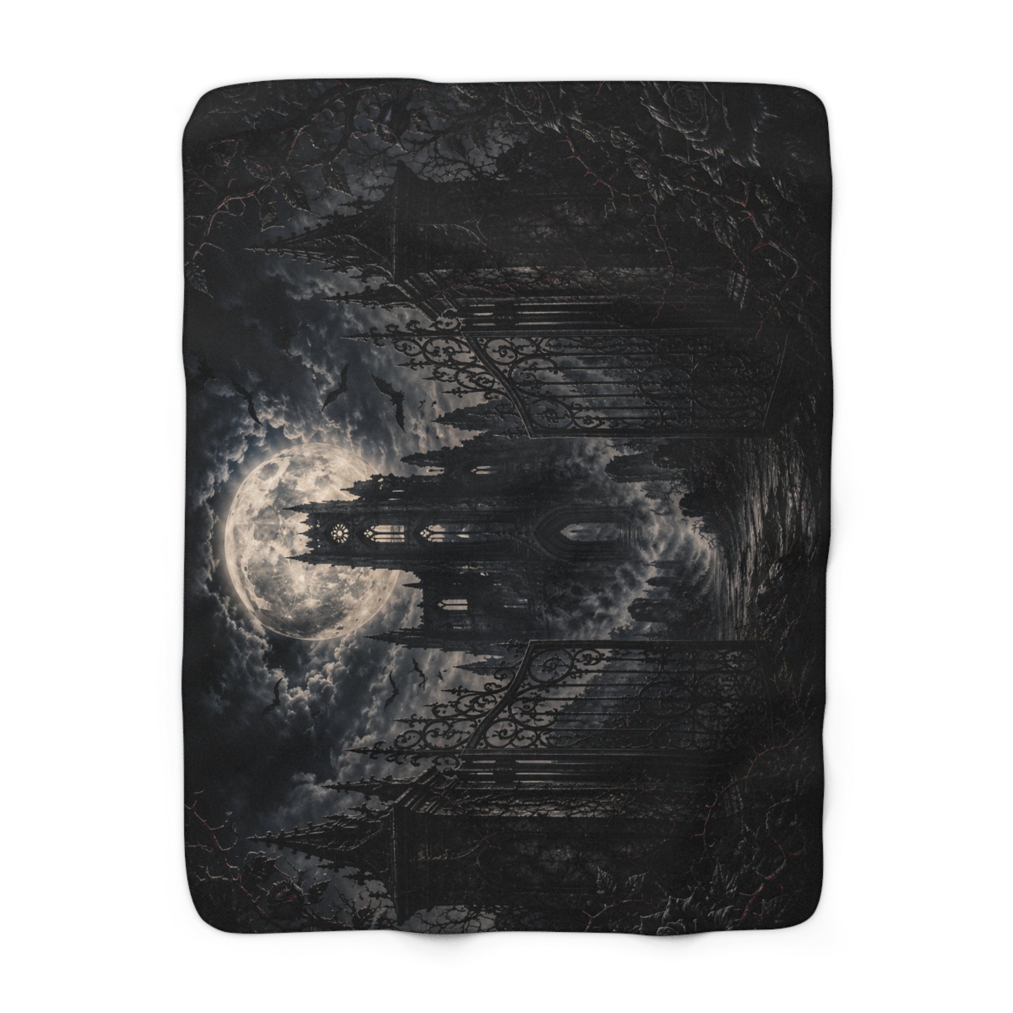 Midnight at Carfax Abbey Sherpa Blanket