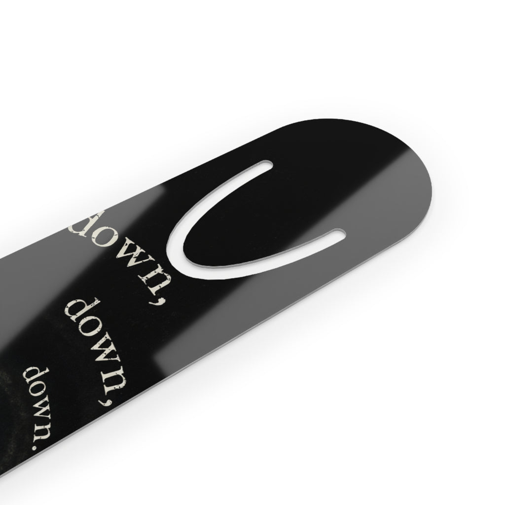 Alice in Wonderland 'Down, Down' Metal Bookmark — Gothic Playing Cards Vortex