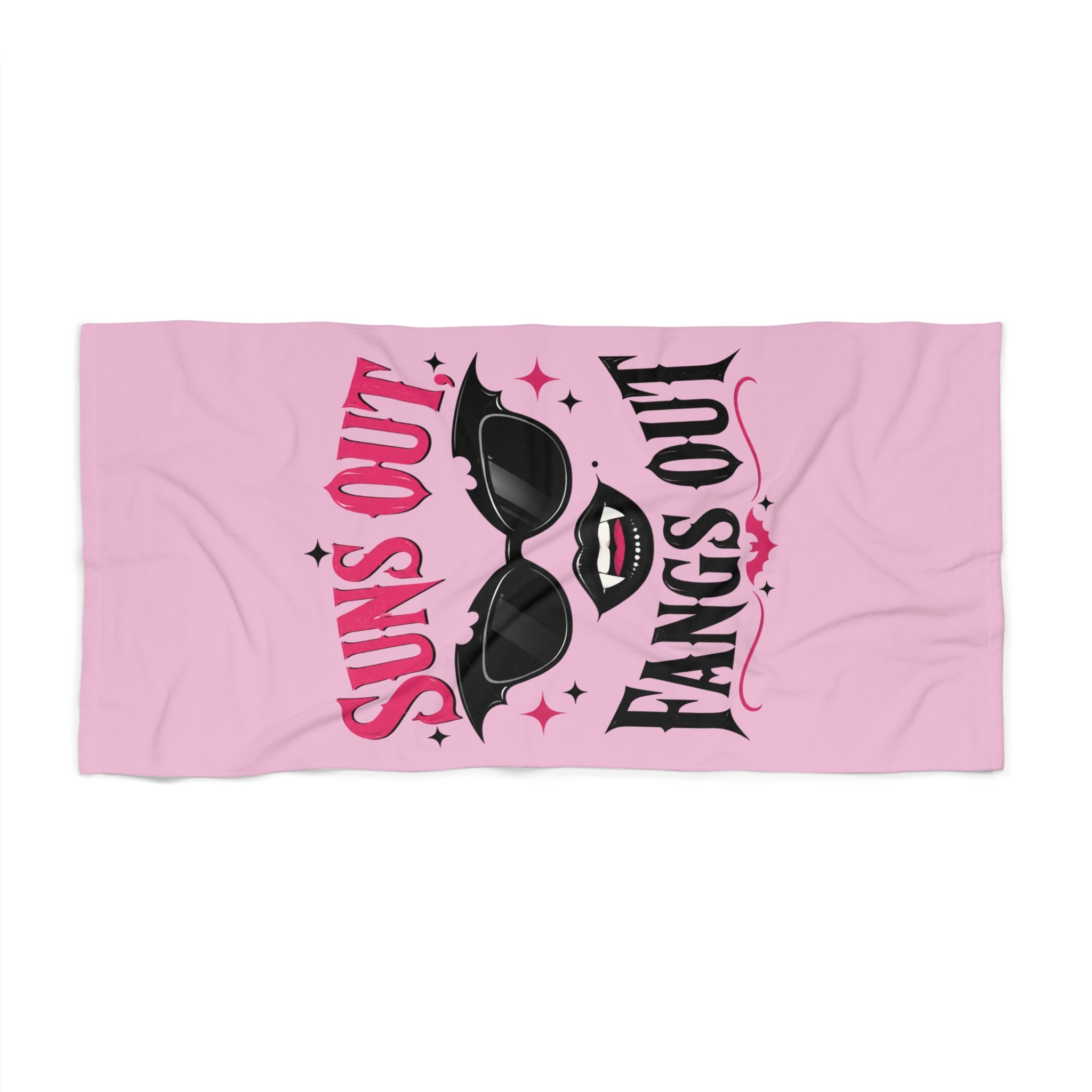 Suns Out, Fangs Out Beach Towel