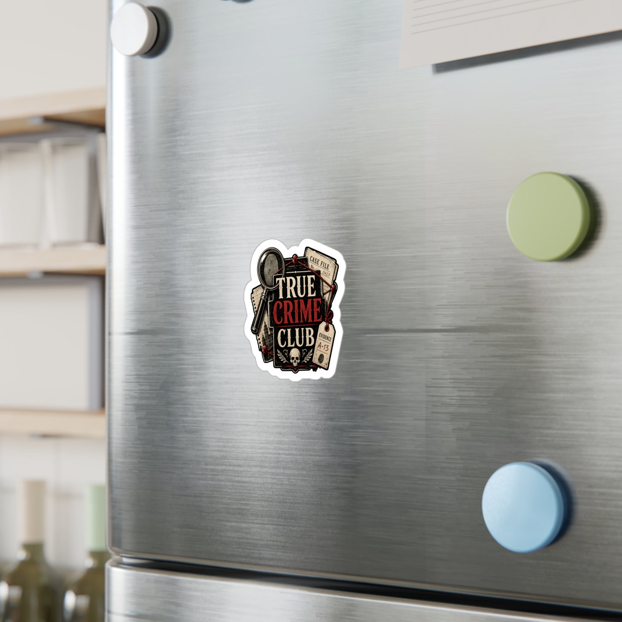 True Crime Club Vinyl Sticker 3x4