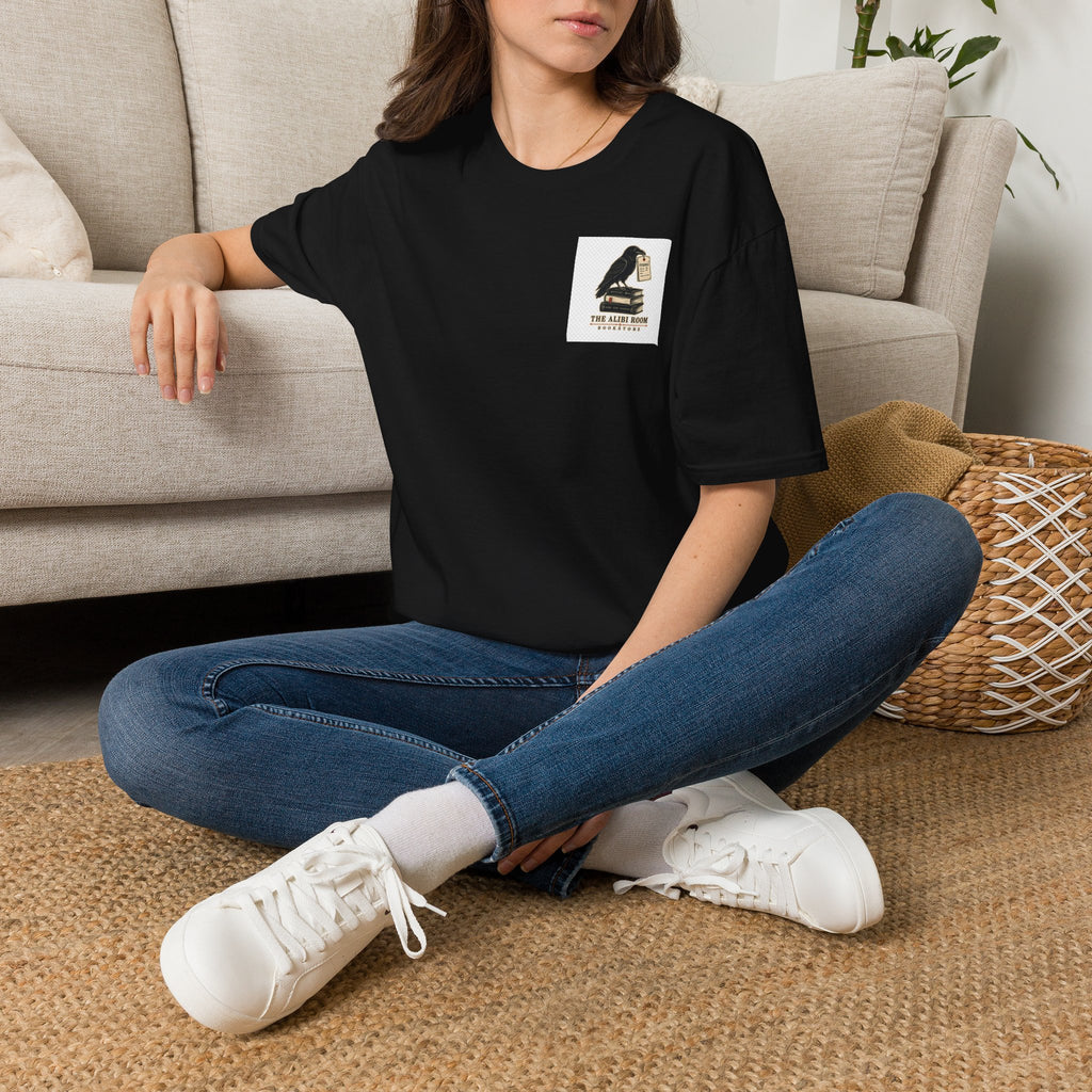 Crow Raven Bookshop Pocket Logo T-Shirt