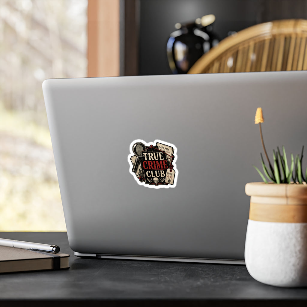 True Crime Club Vinyl Sticker 3x4