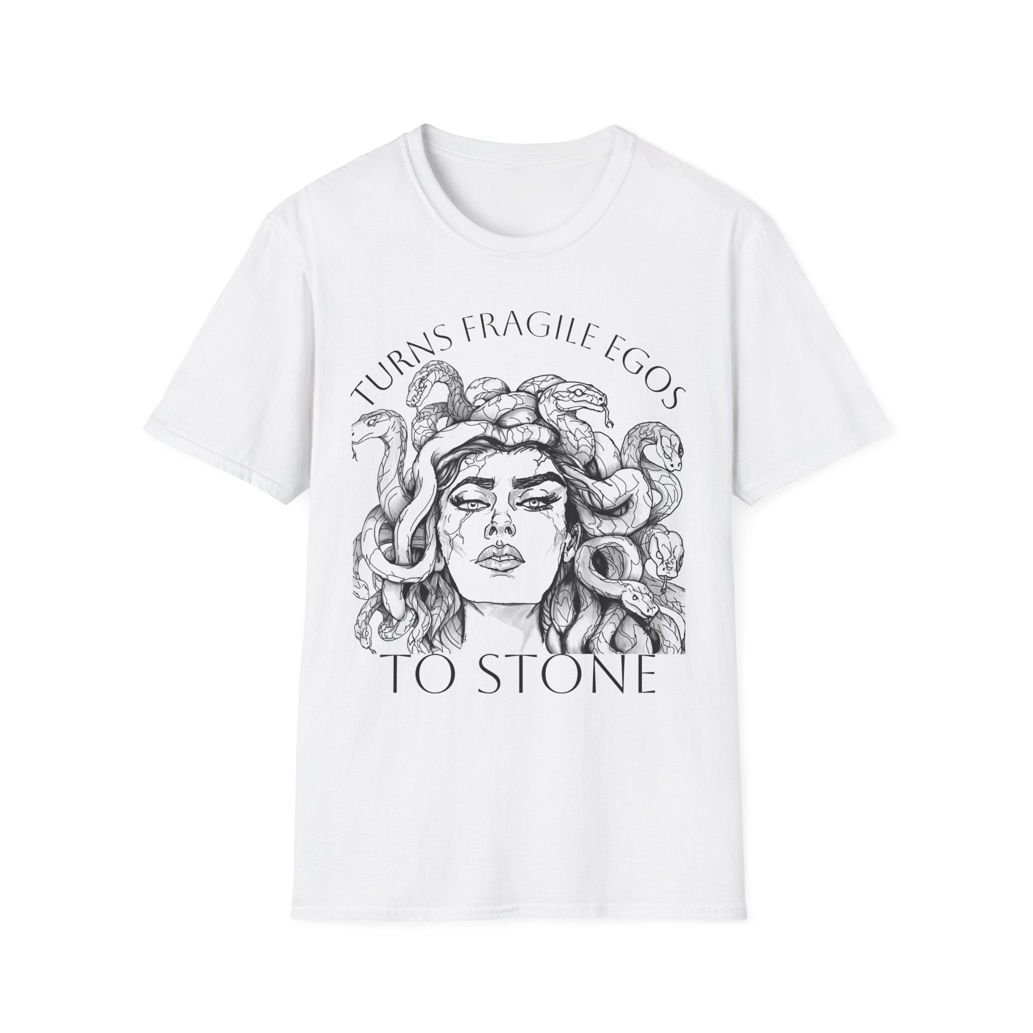 Turns Fragile Egos to Stone Medusa Tee