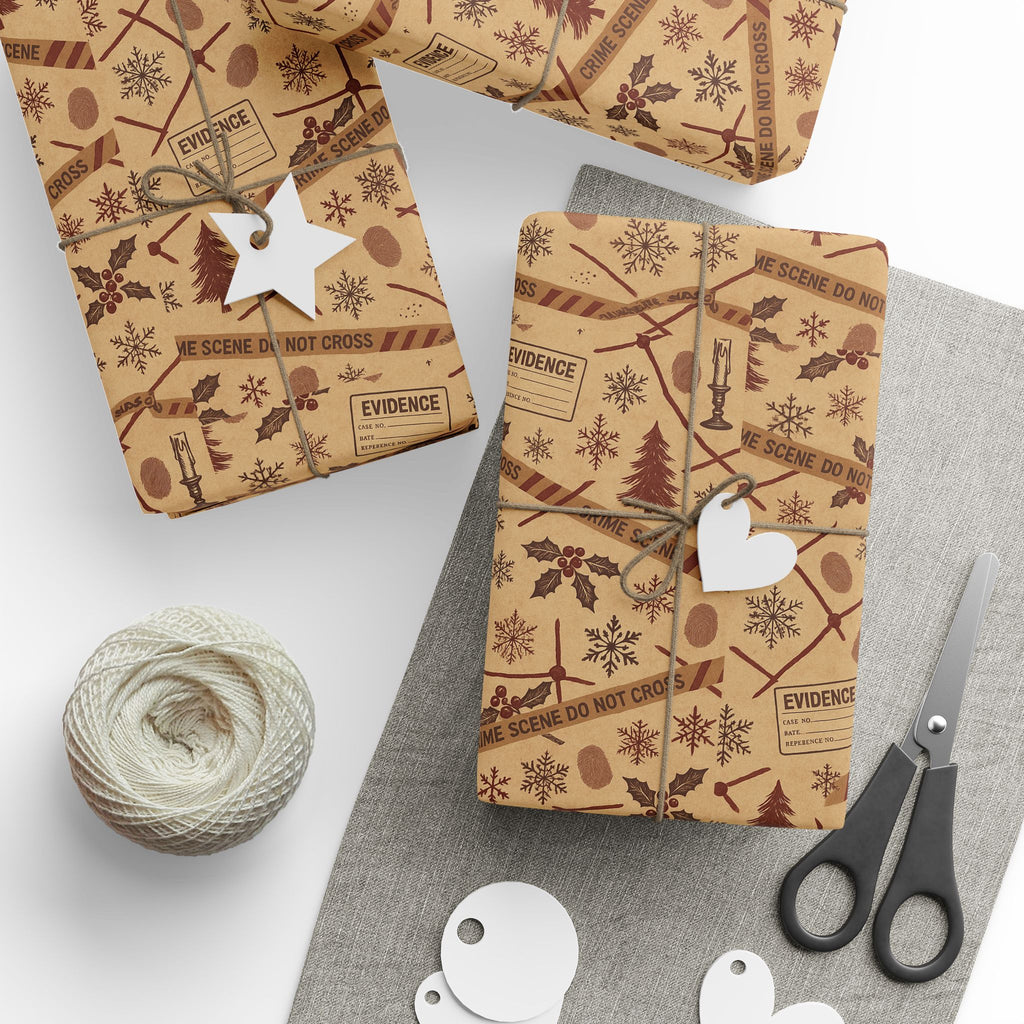 Christmas Crime Scene Wrapping Paper