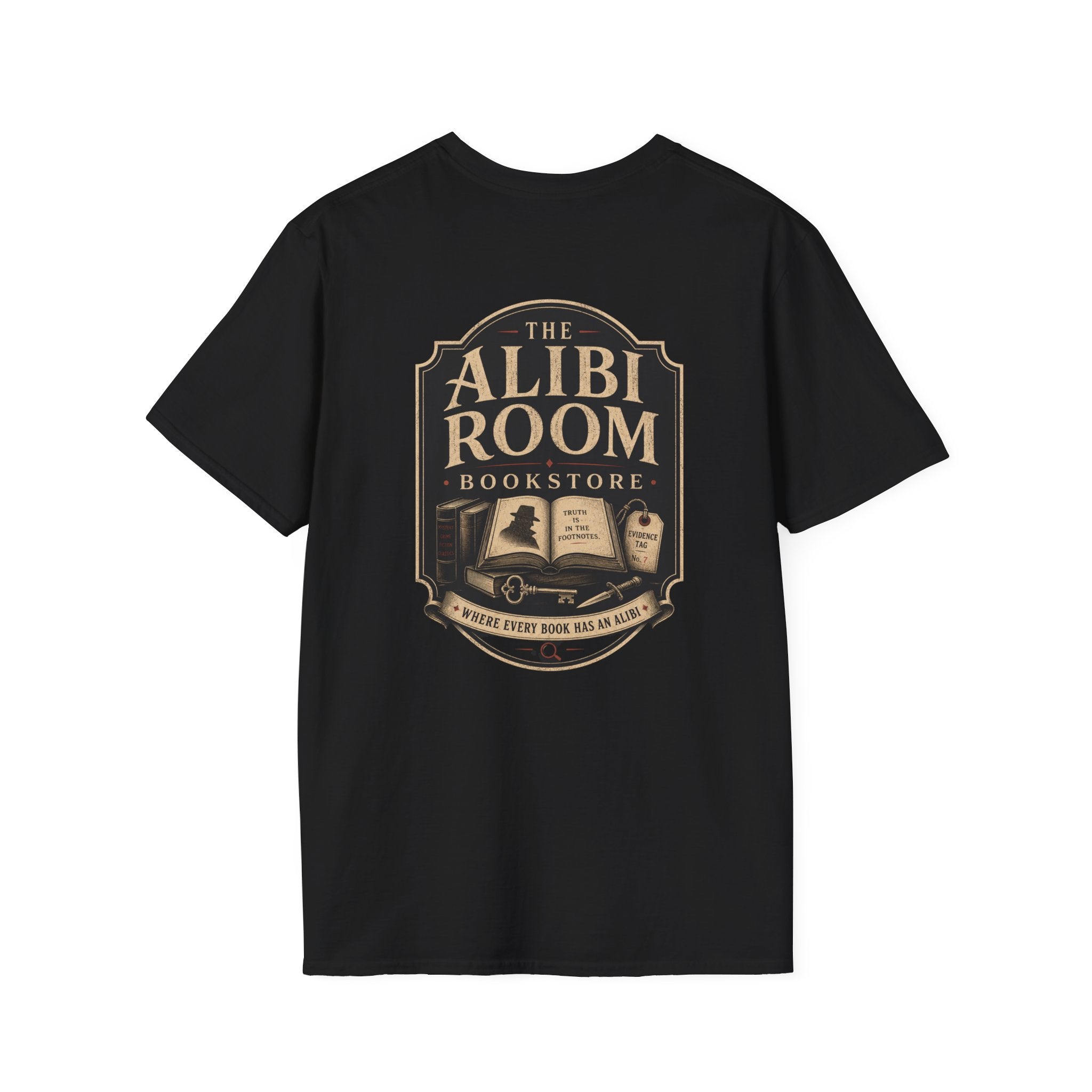 Crow Raven Bookshop Pocket Logo T-Shirt