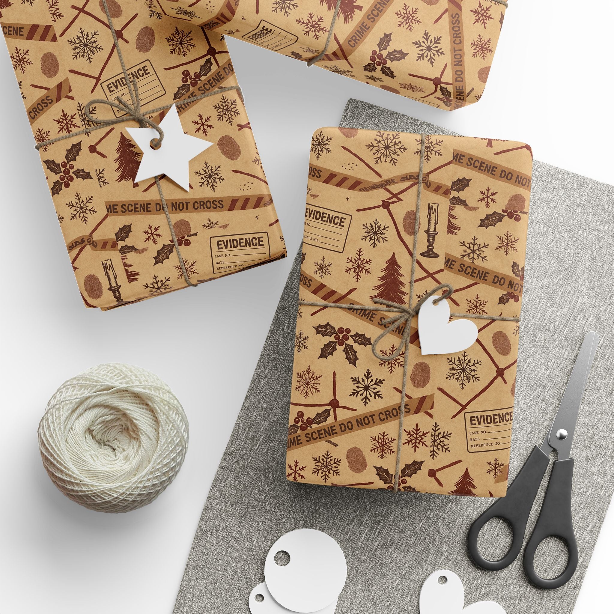 Christmas Crime Scene Wrapping Paper