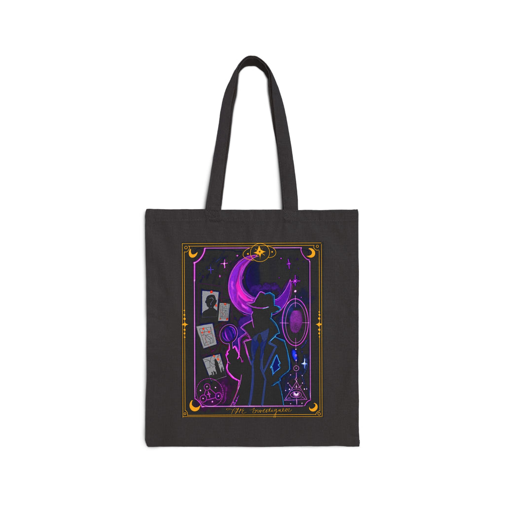 The Investigator Tarot Tote Bag | Gothic Bookish Canvas Tote