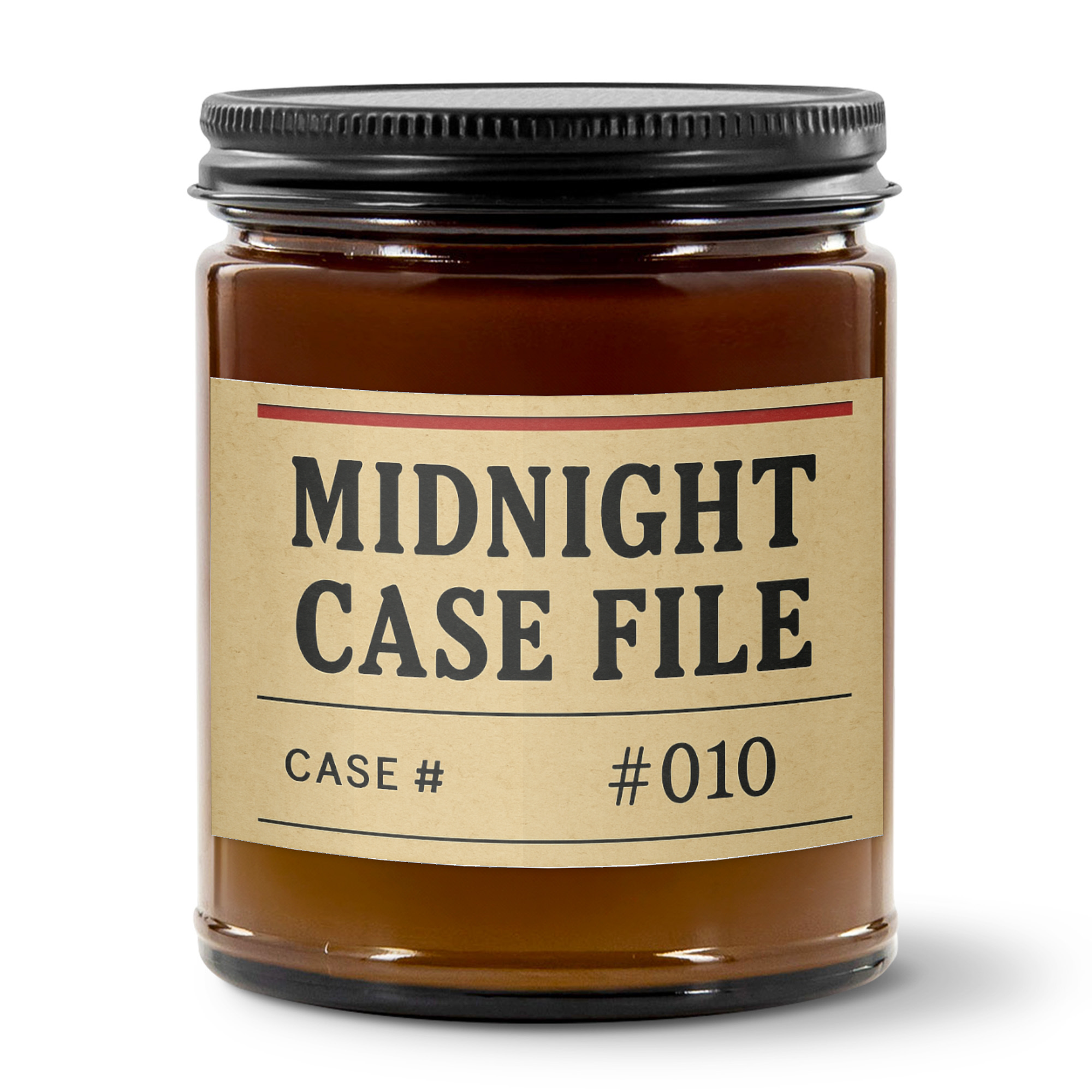 "Midnight Case File" Comfort Spice 9oz Candle