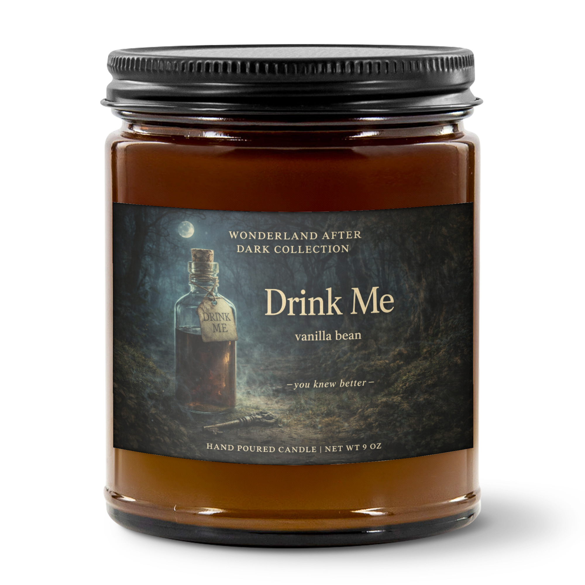 Drink Me Candle – Vanilla Bean | Wonderland After Dark Collection (9 oz)