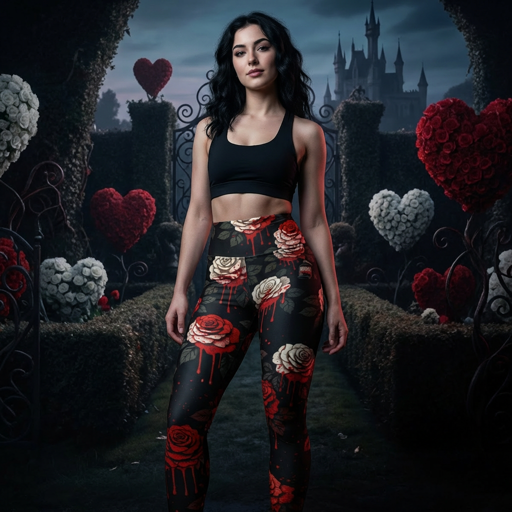 Paint the Roses Red Leggings | Wonderland After Dark Collection
