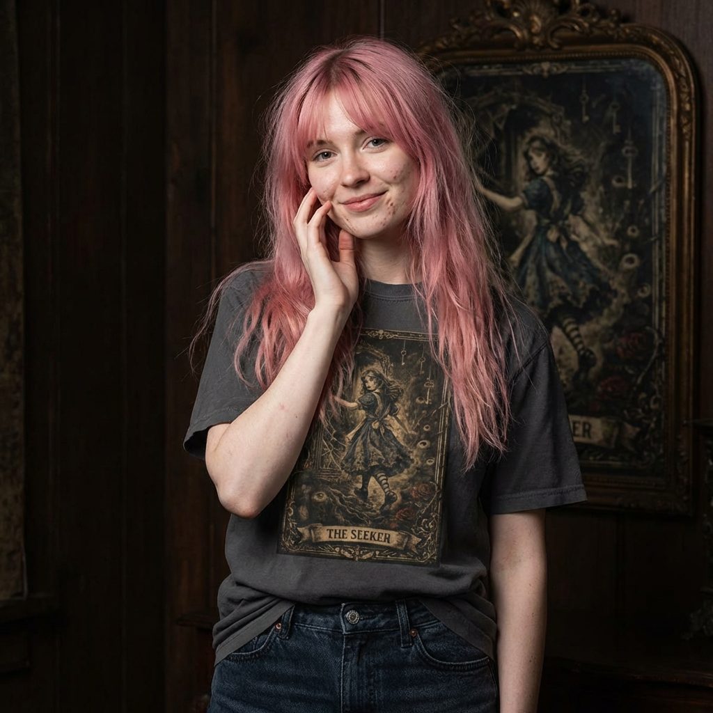 The Seeker Tarot Tee – Wonderland After Dark Collection