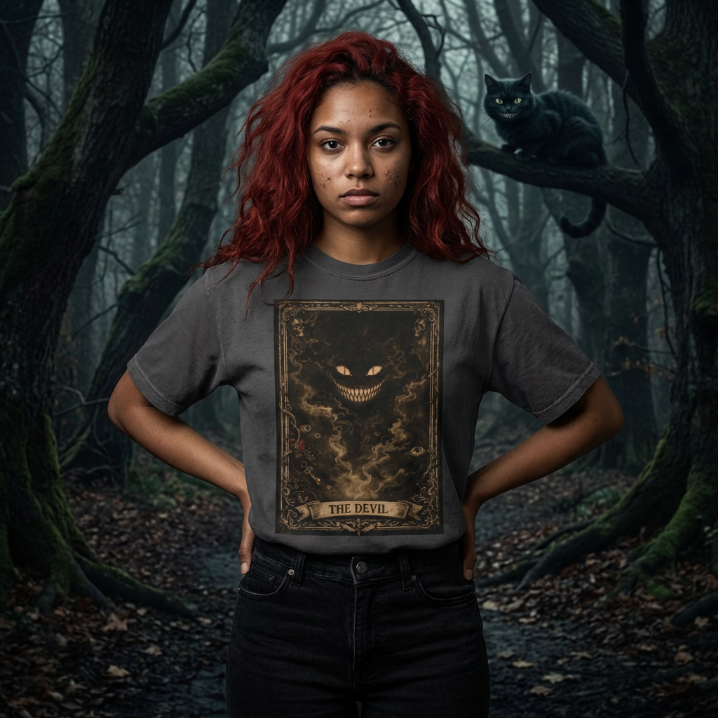 The Devil Tarot Tee--Wonderland After Dark Collection