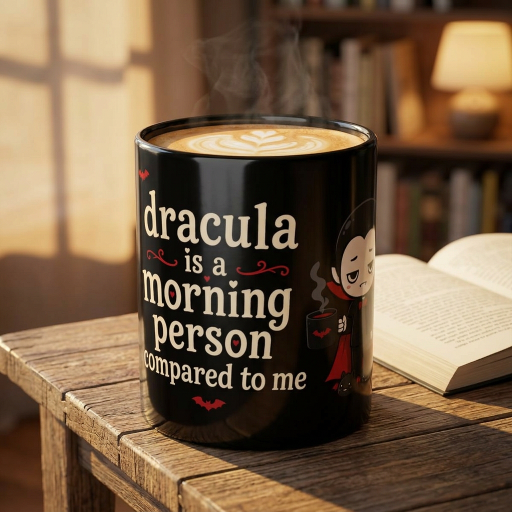 Dracula Is a Morning Person Compared to Me 11 oz Mug