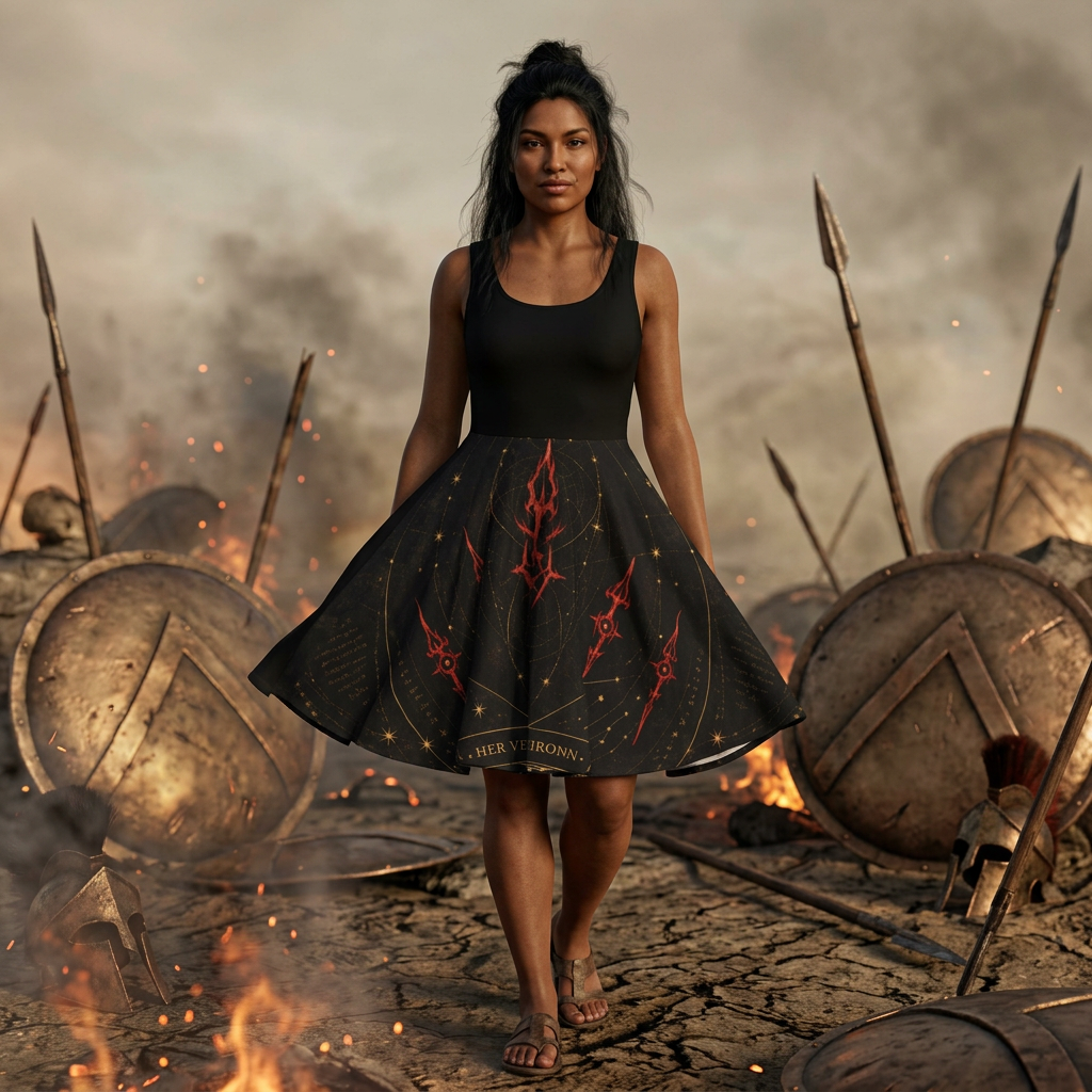Daughter of Ash and Iron Prophecy Skater Dress
