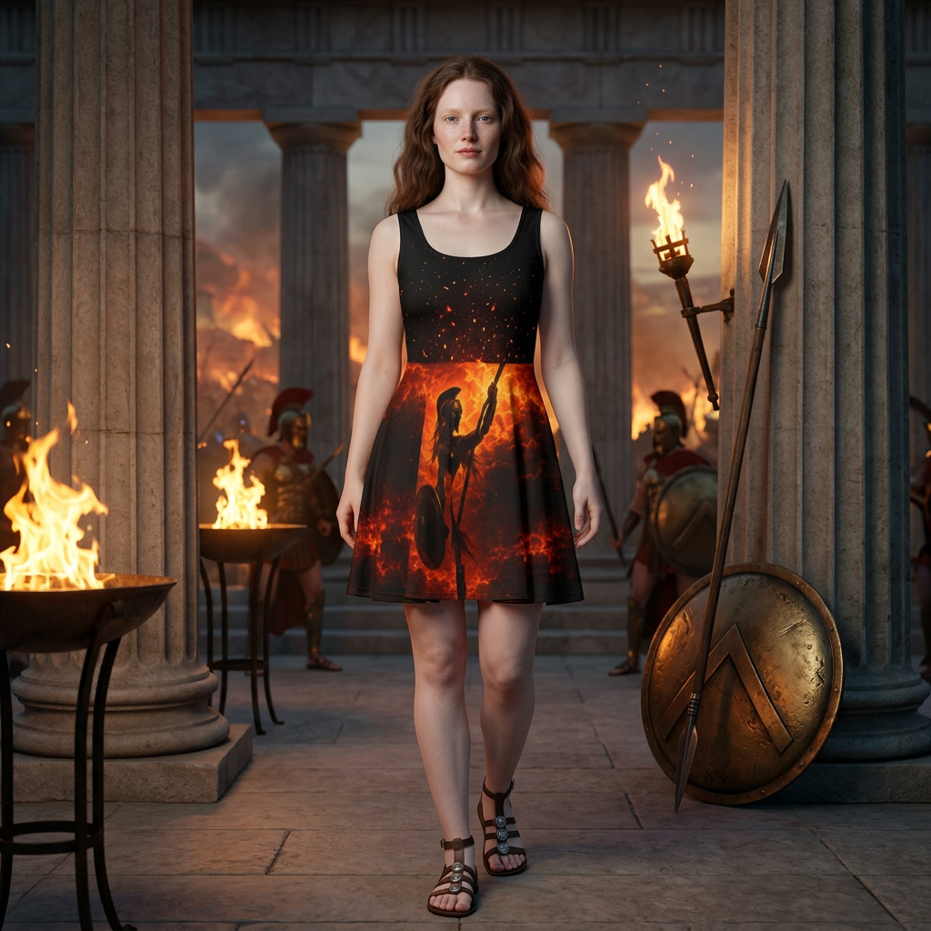 Daughter of Ash and Iron Cover Skater Dress