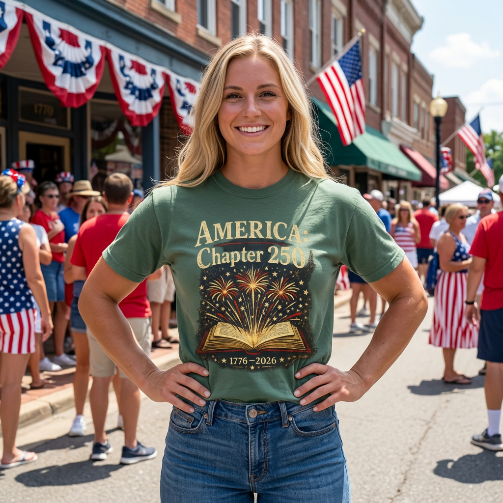 America: Chapter 250 T-Shirt — 1776–2026 Patriotic Anniversary Tee