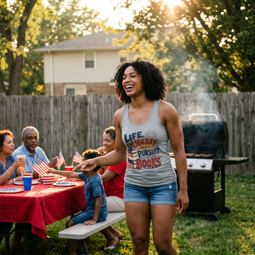 Life & Liberty: The Pursuit of Books Tank Top