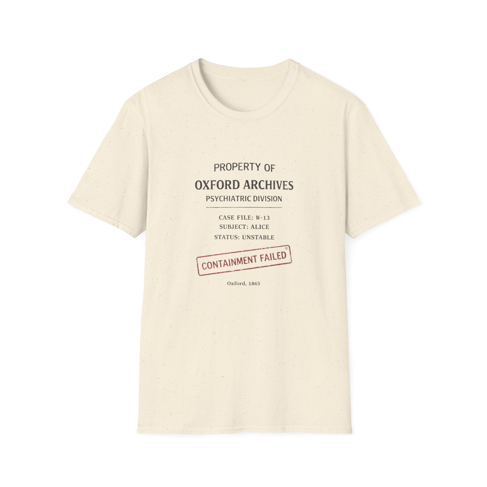 Containment Failed Oxford Archives T-Shirt — Vintage Research File Graphic Tee