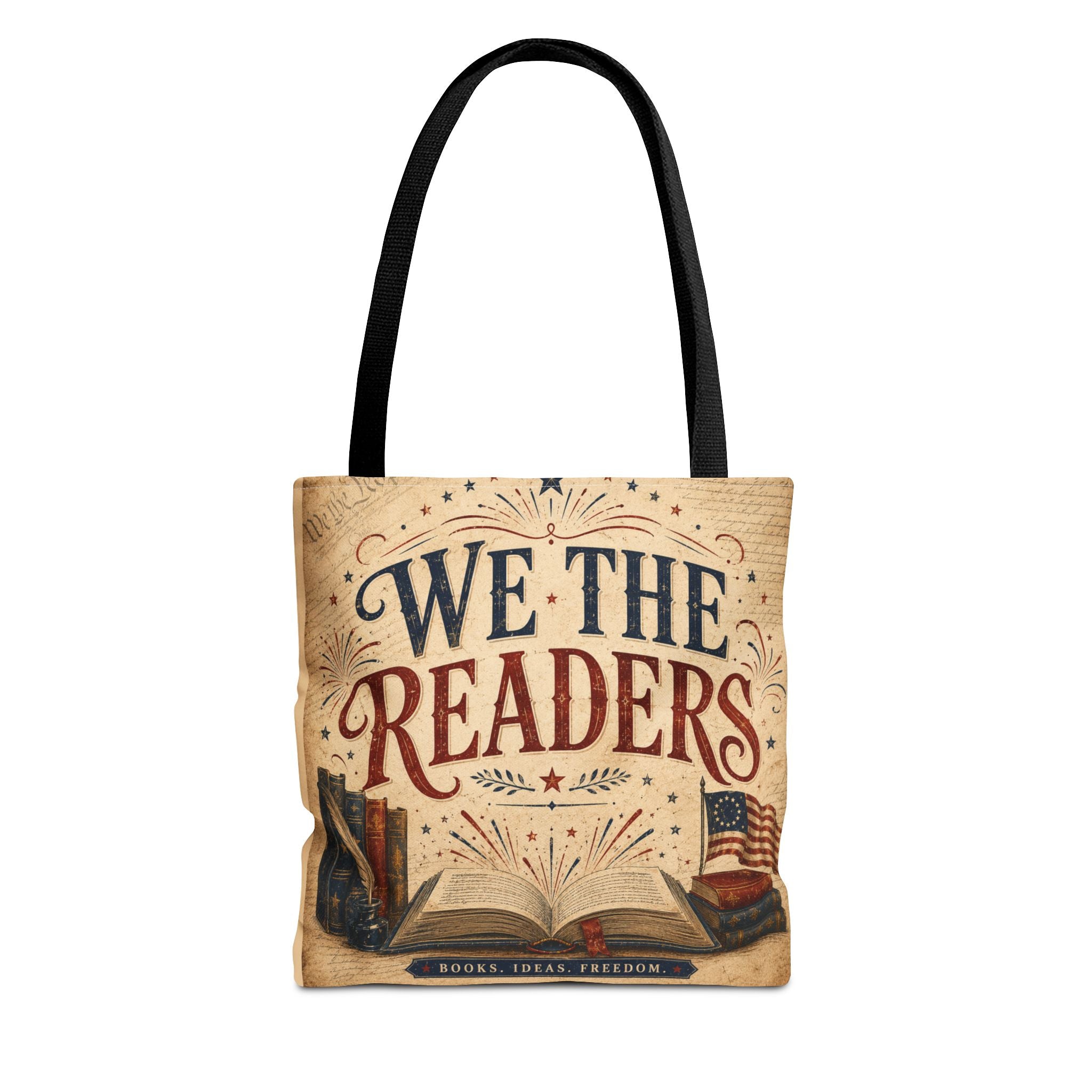 We The Readers Tote Bag — Vintage Book Lover Canvas Tote