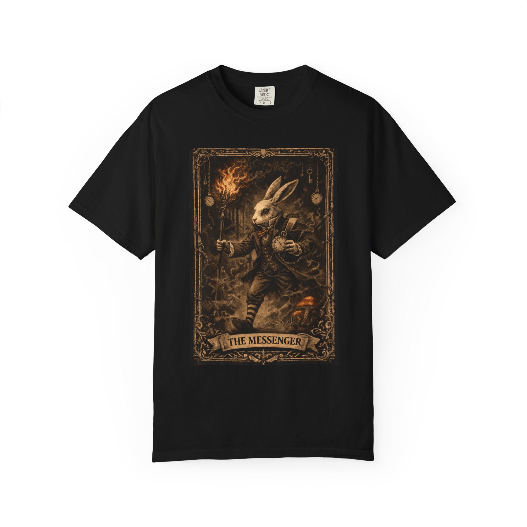 The Messenger Rabbit Tee -- Wonderland After Dark Collection