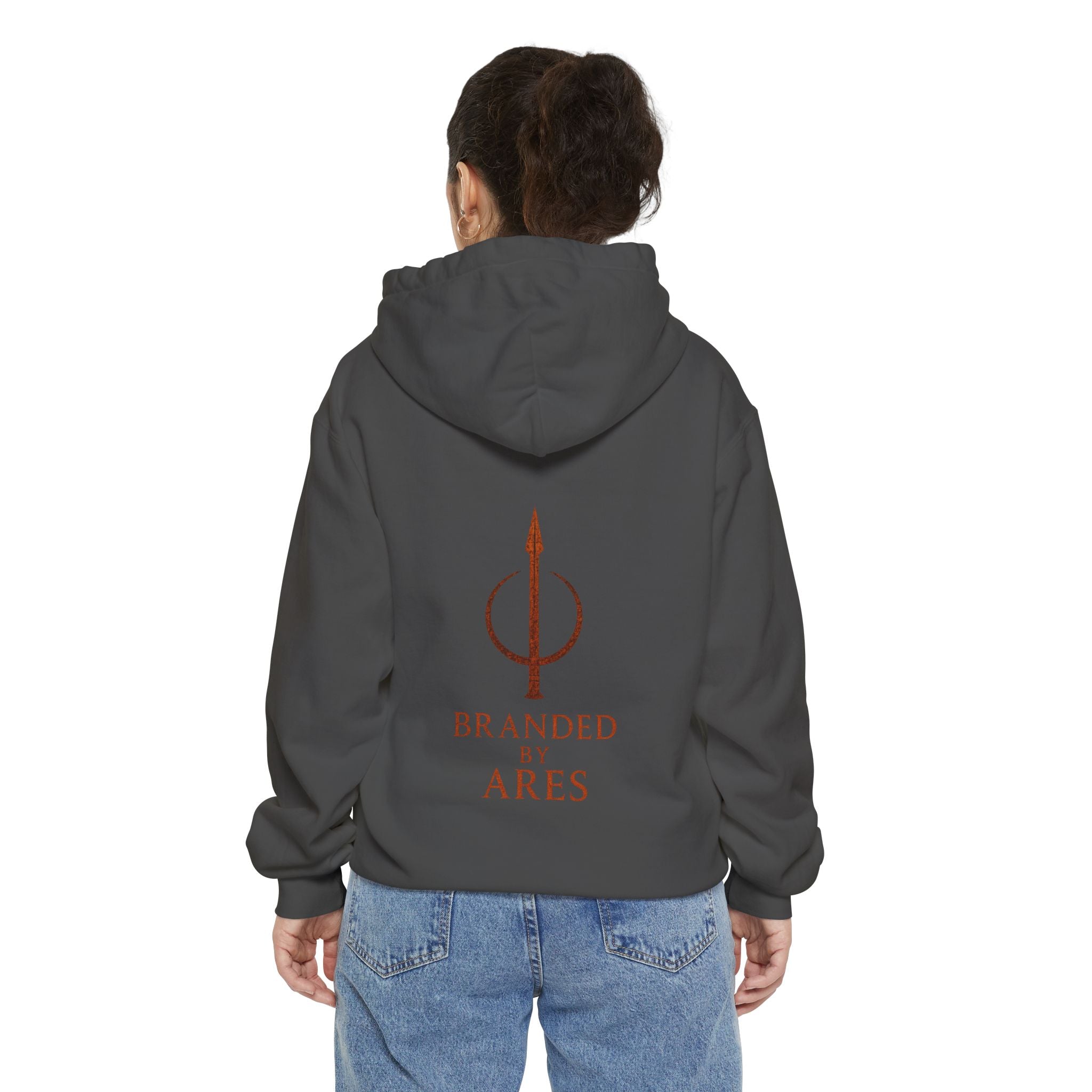 “Branded by Ares” Spear Godbrand Hoodie--POD