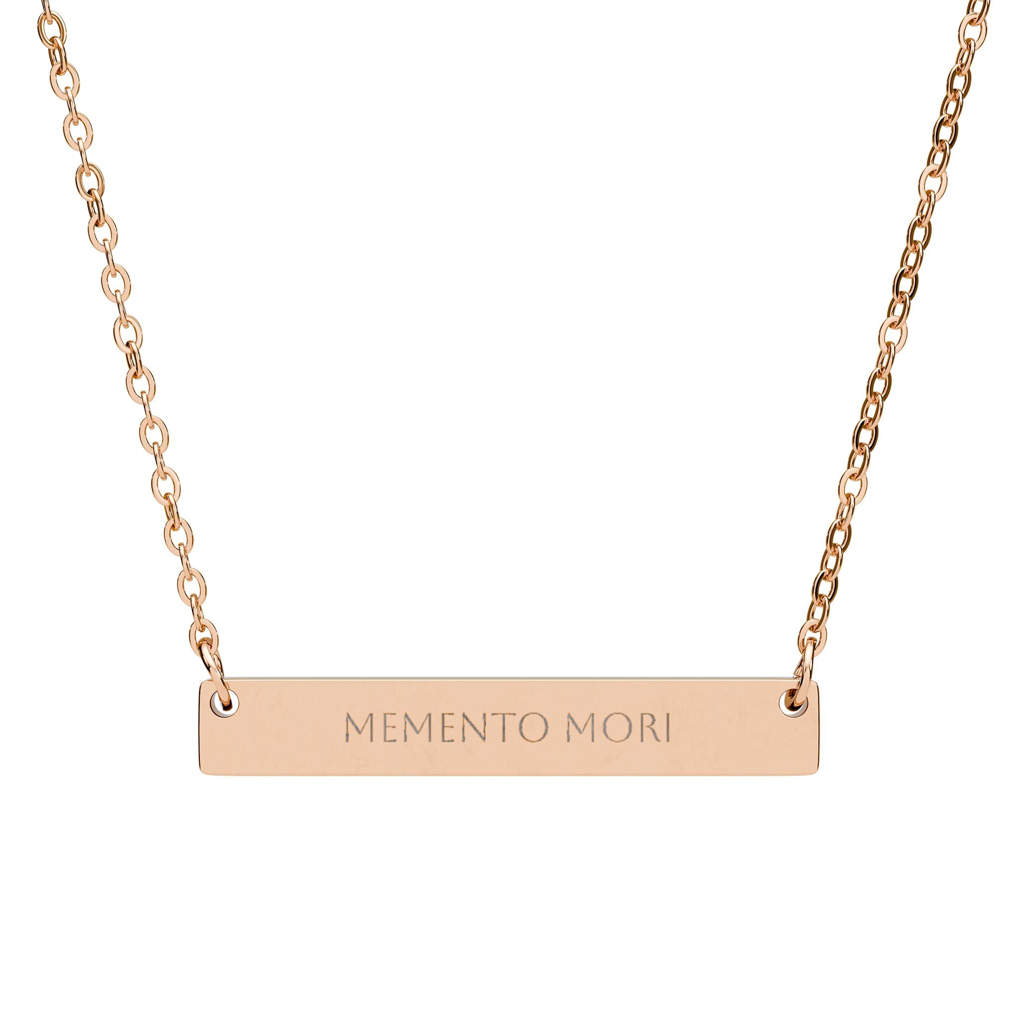 Memento Mori Bar Necklace