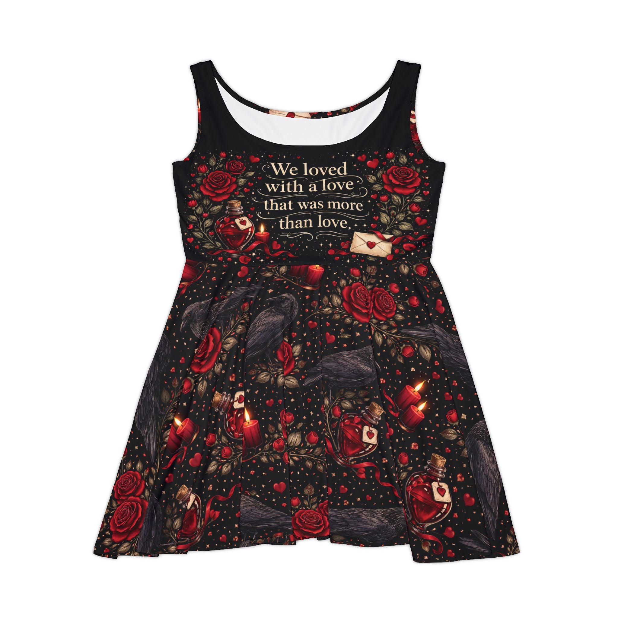 More Than Love Skater Dress--Inspired by Poe