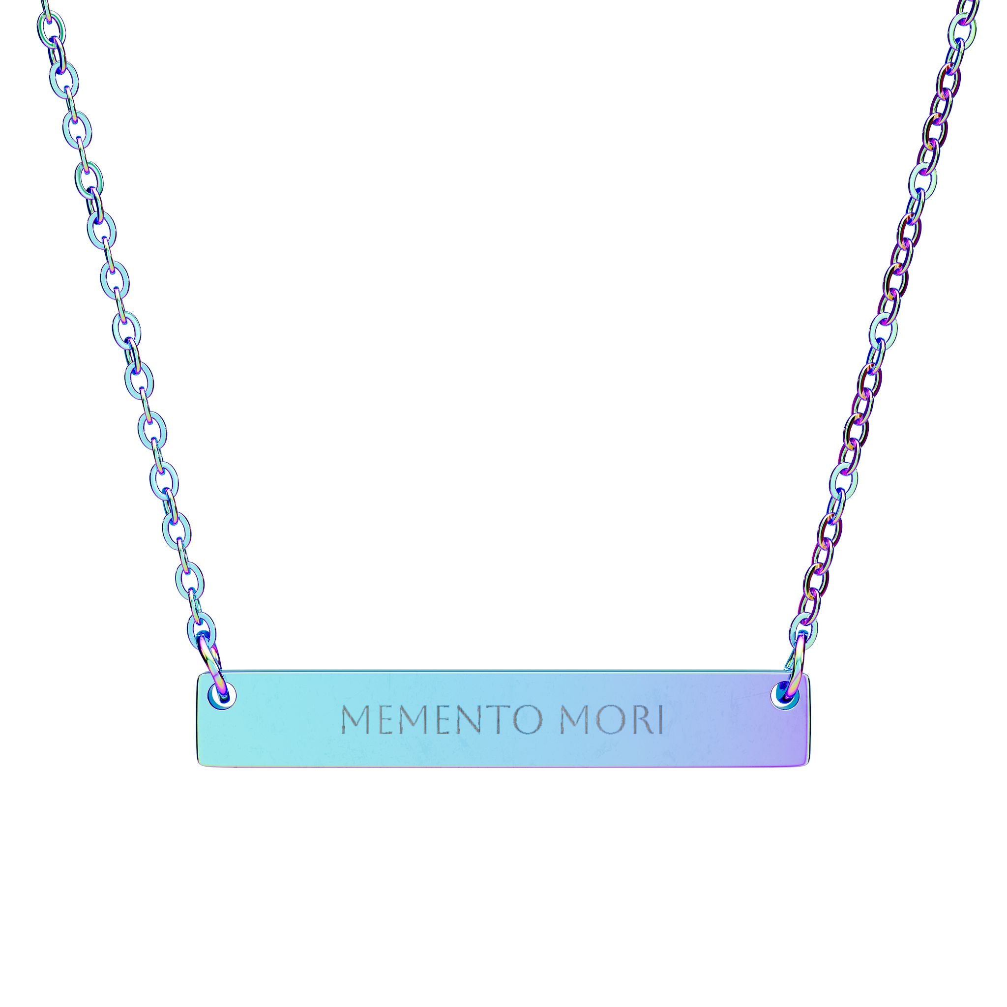 Memento Mori Bar Necklace