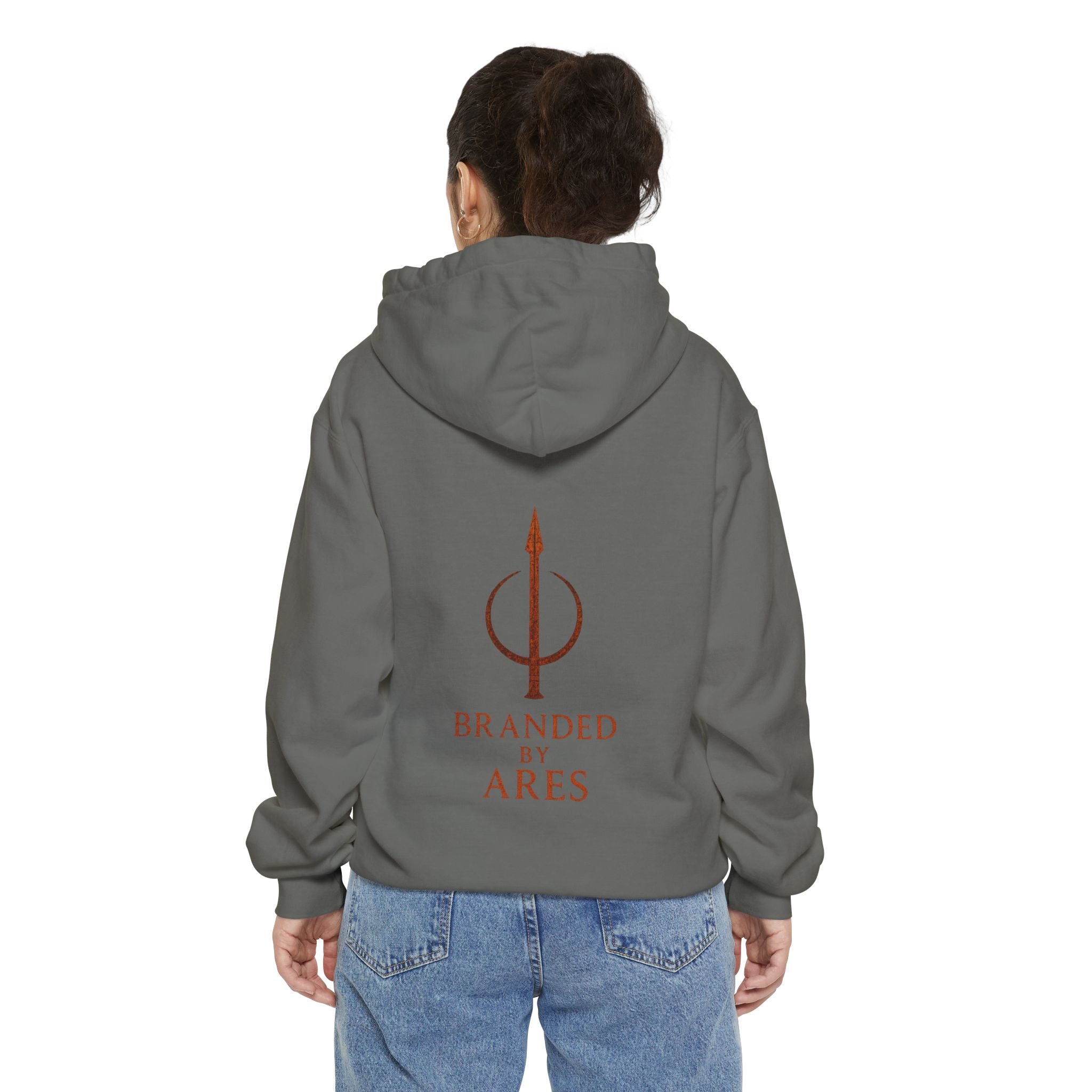 “Branded by Ares” Spear Godbrand Hoodie--POD