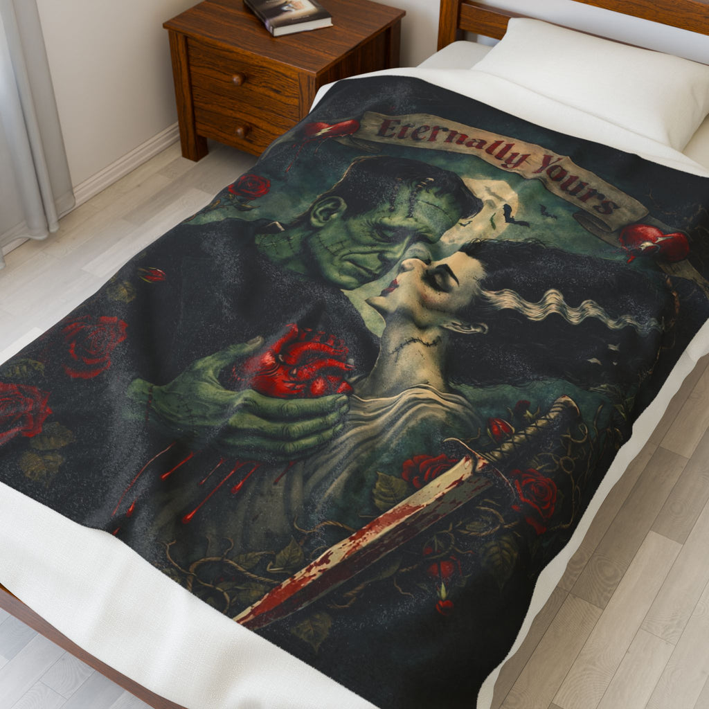 Eternally Yours – Gothic Frankenstein Valentine PlushThrow