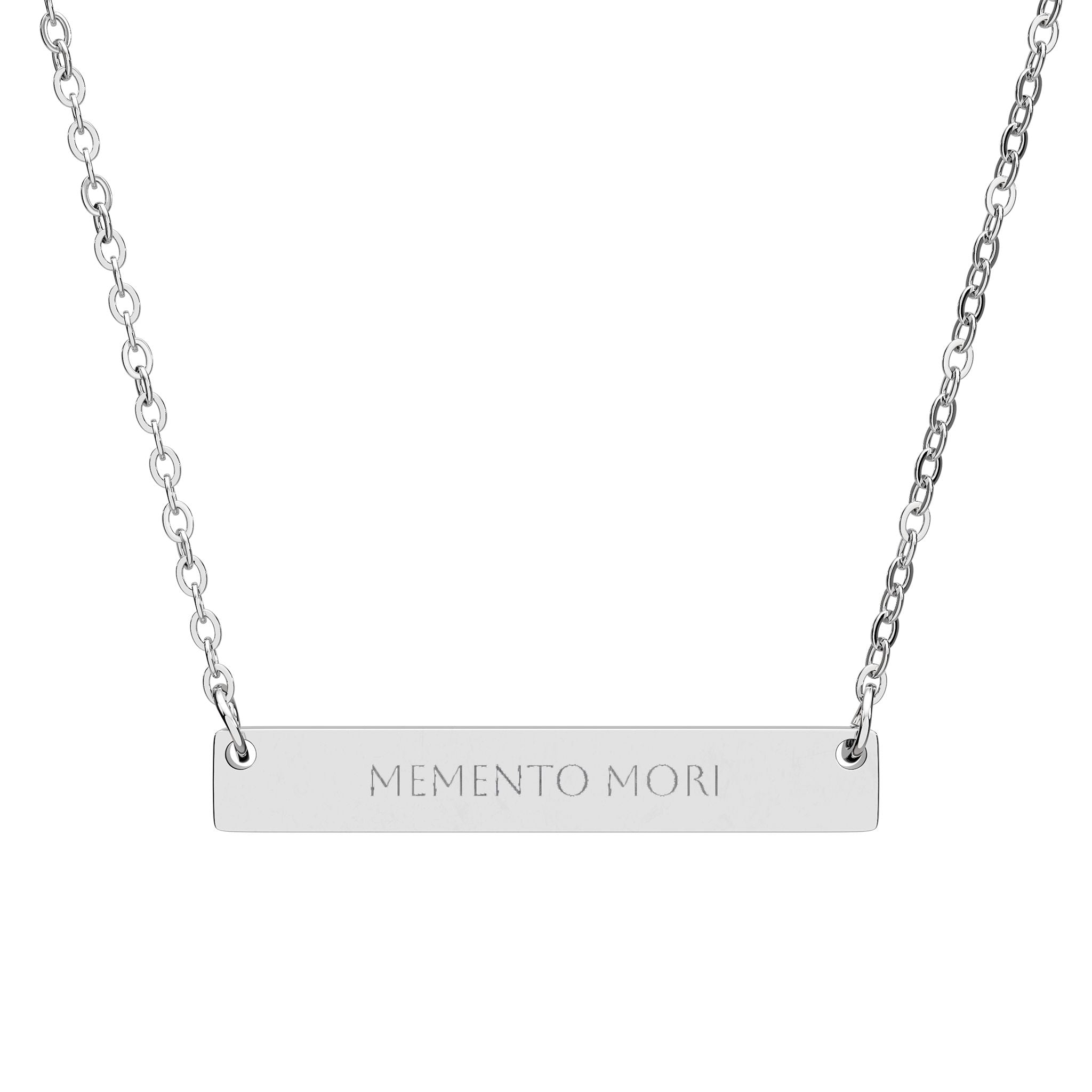 Memento Mori Bar Necklace