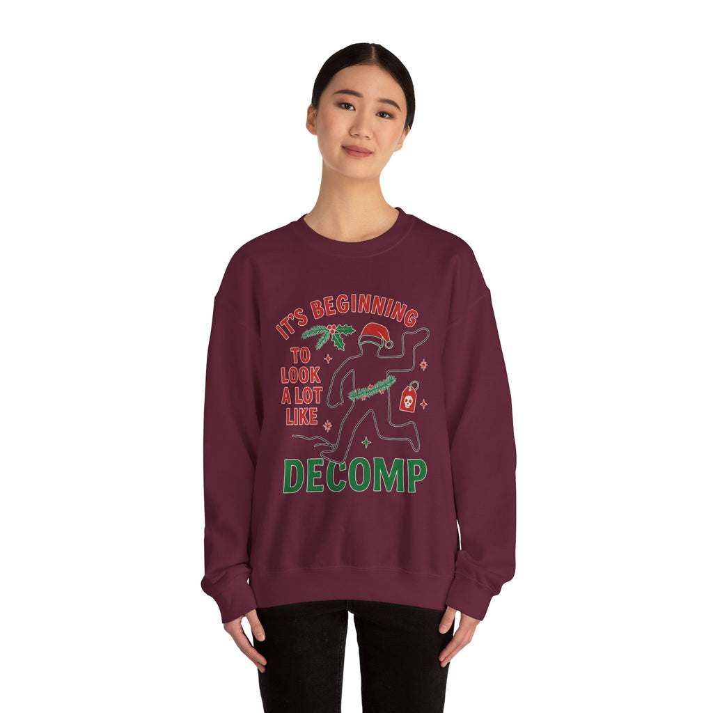 “It’s Beginning to Look a Lot Like Decomp” Crewneck Sweatshirt