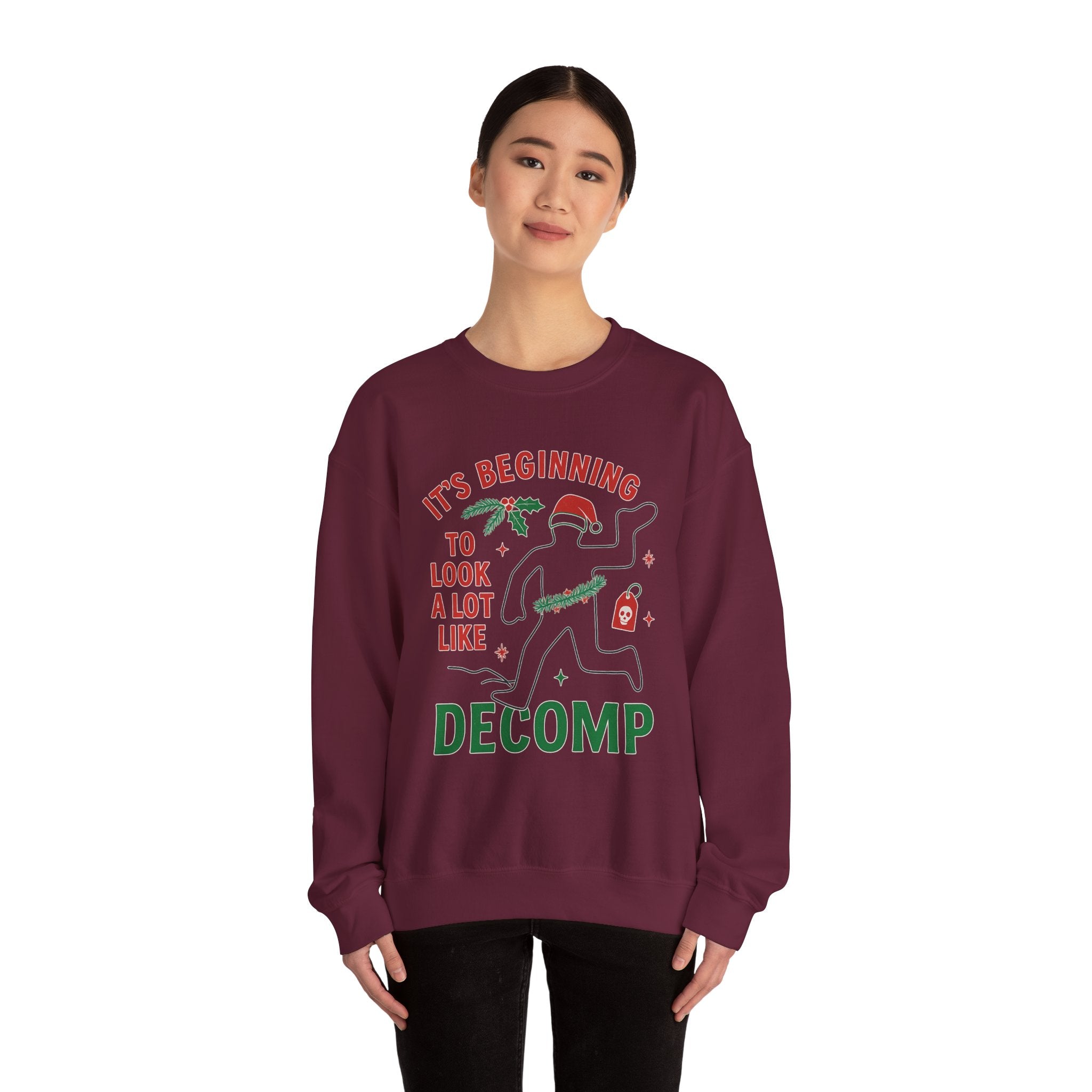 “It’s Beginning to Look a Lot Like Decomp” Crewneck Sweatshirt