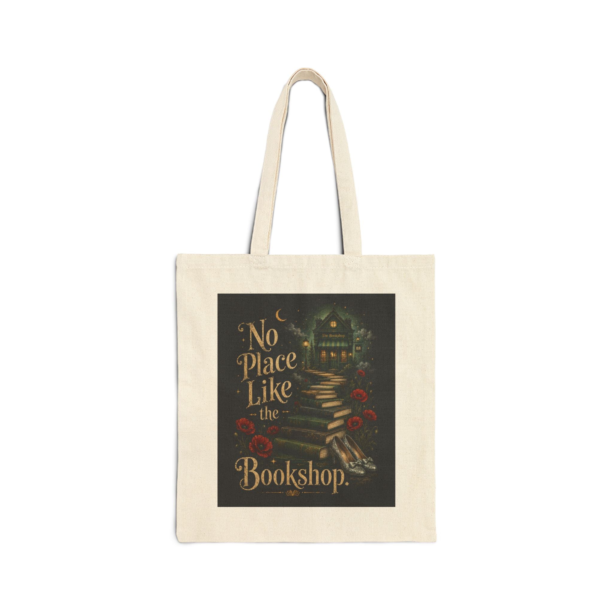 “No Place Like the Bookshop” Canvas Tote