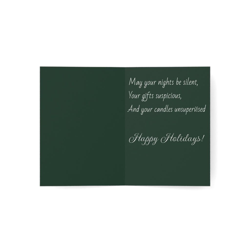 "Season's Creepings" Forensic Greeting Cards (1, 10, 30, and 50pcs)