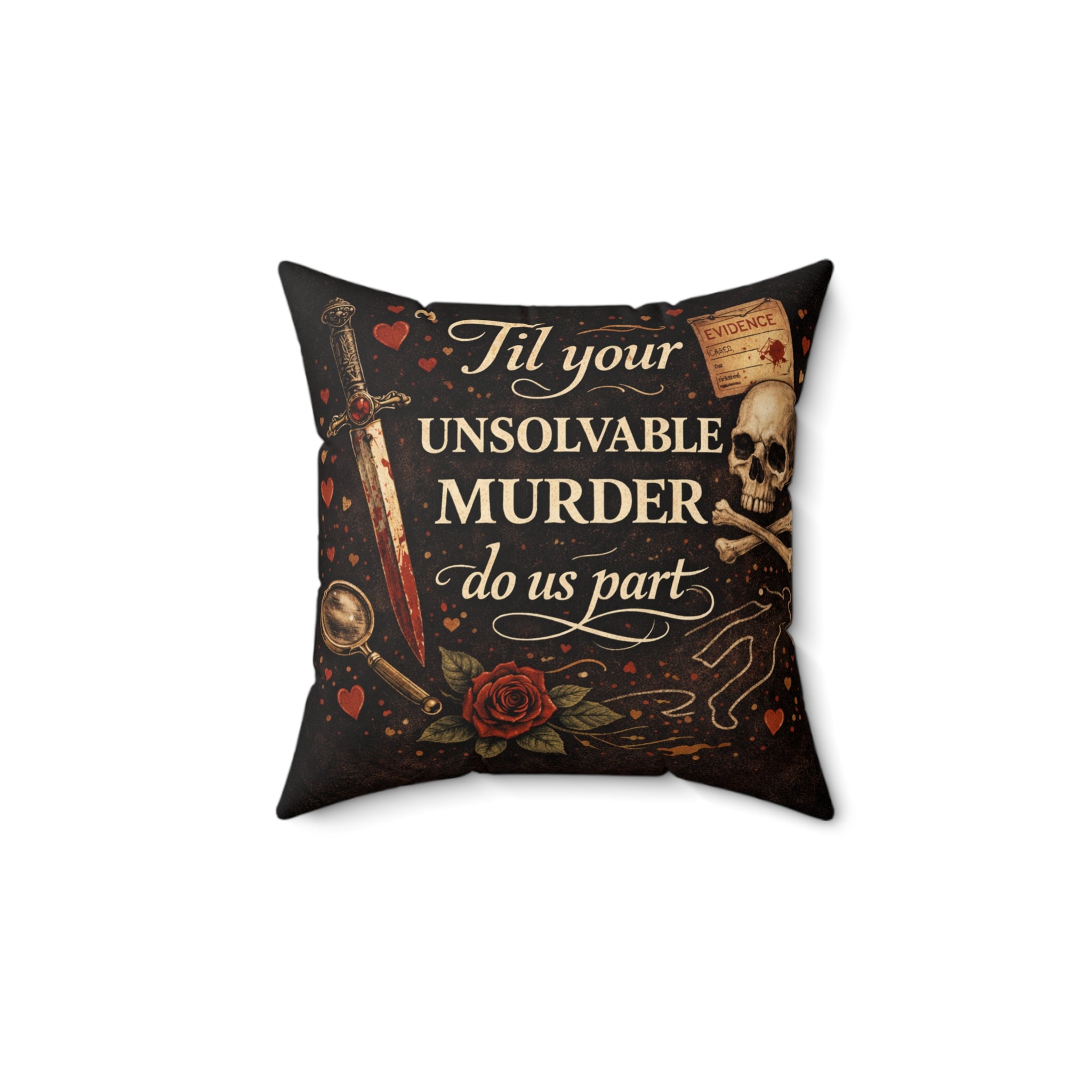 Unsolvable Murder Decorative Pillow