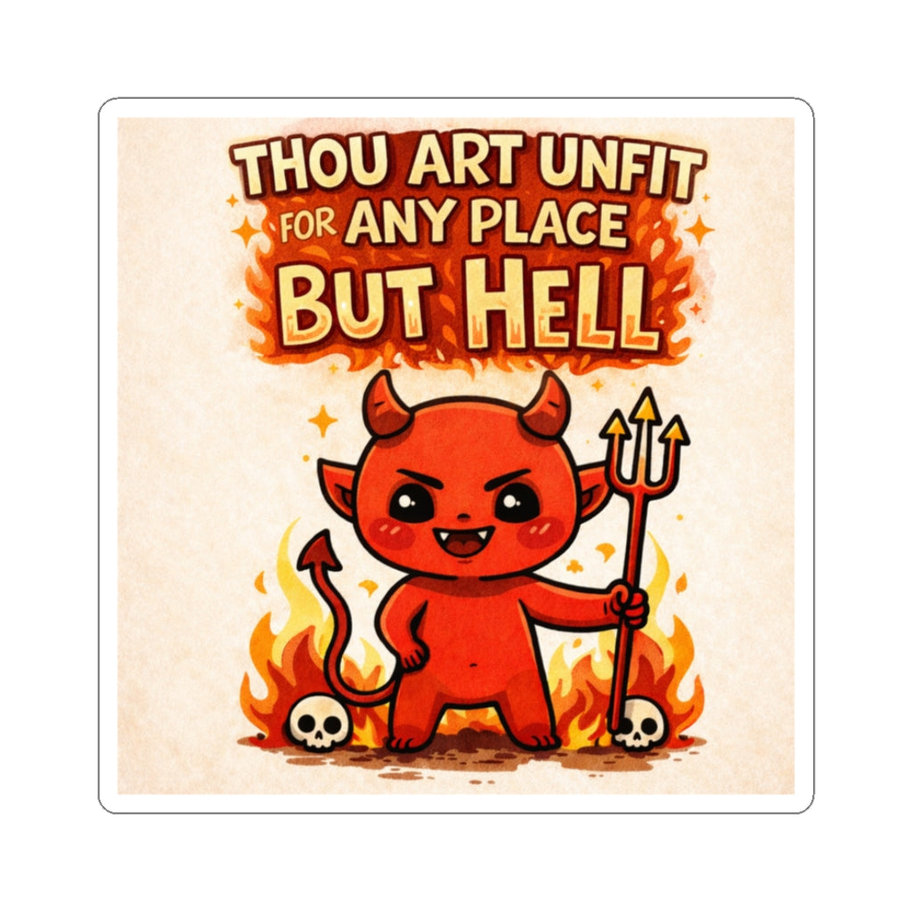 Shakespearean Devil Sticker