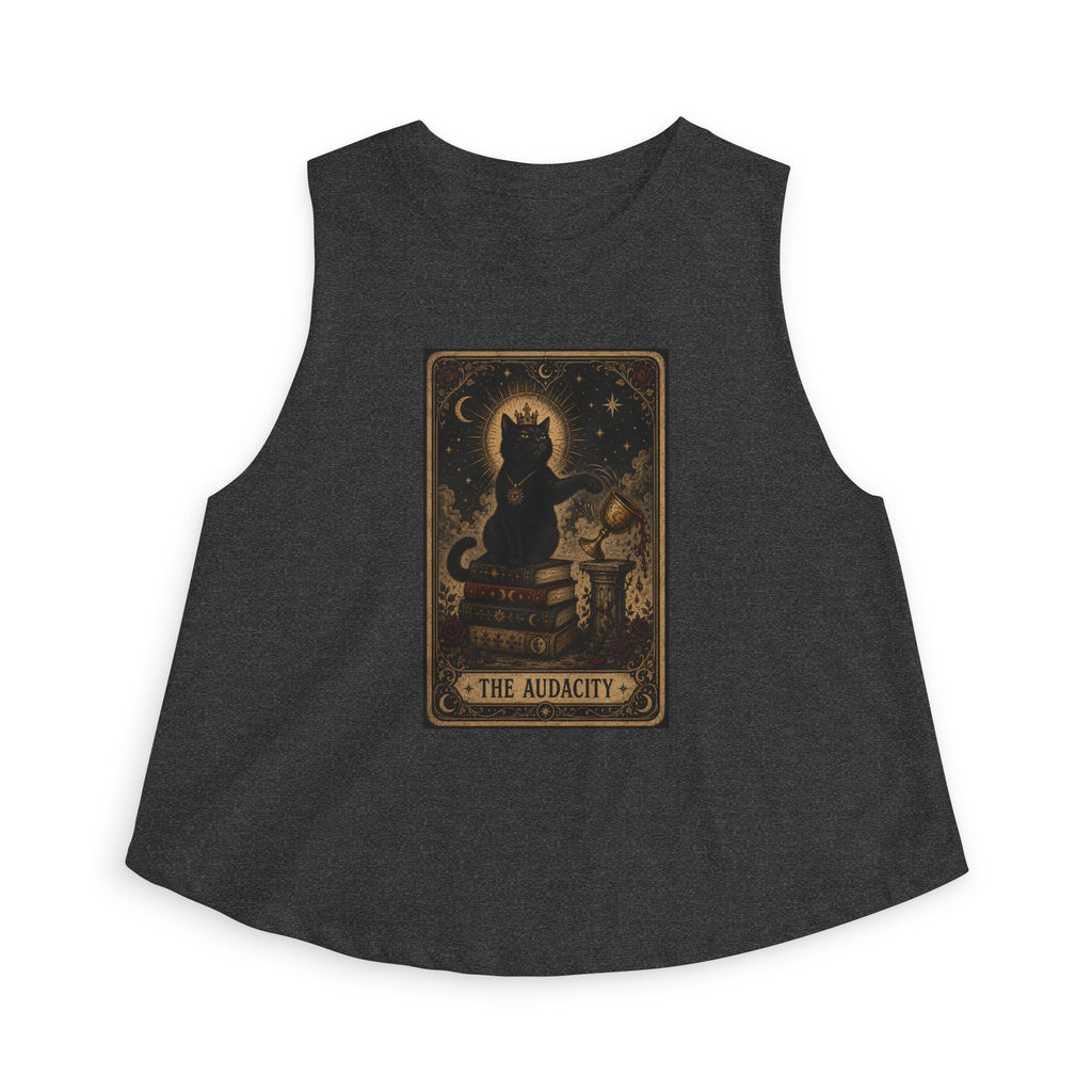 Crop Top — Vintage Tarot Cat 'The Audacity'