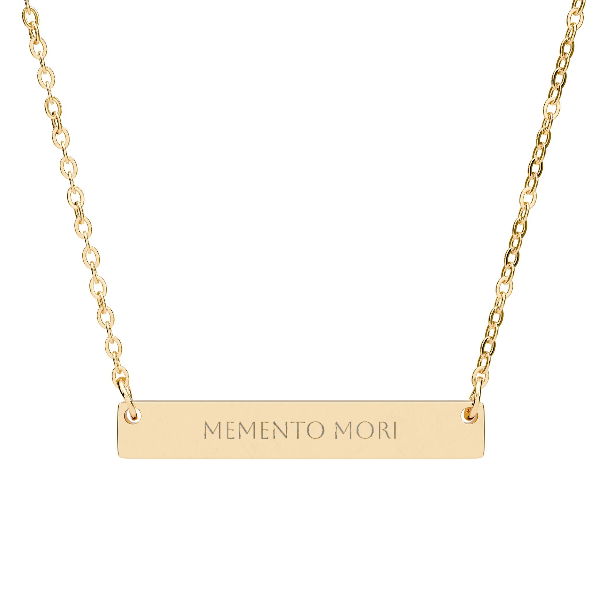 Memento Mori Bar Necklace