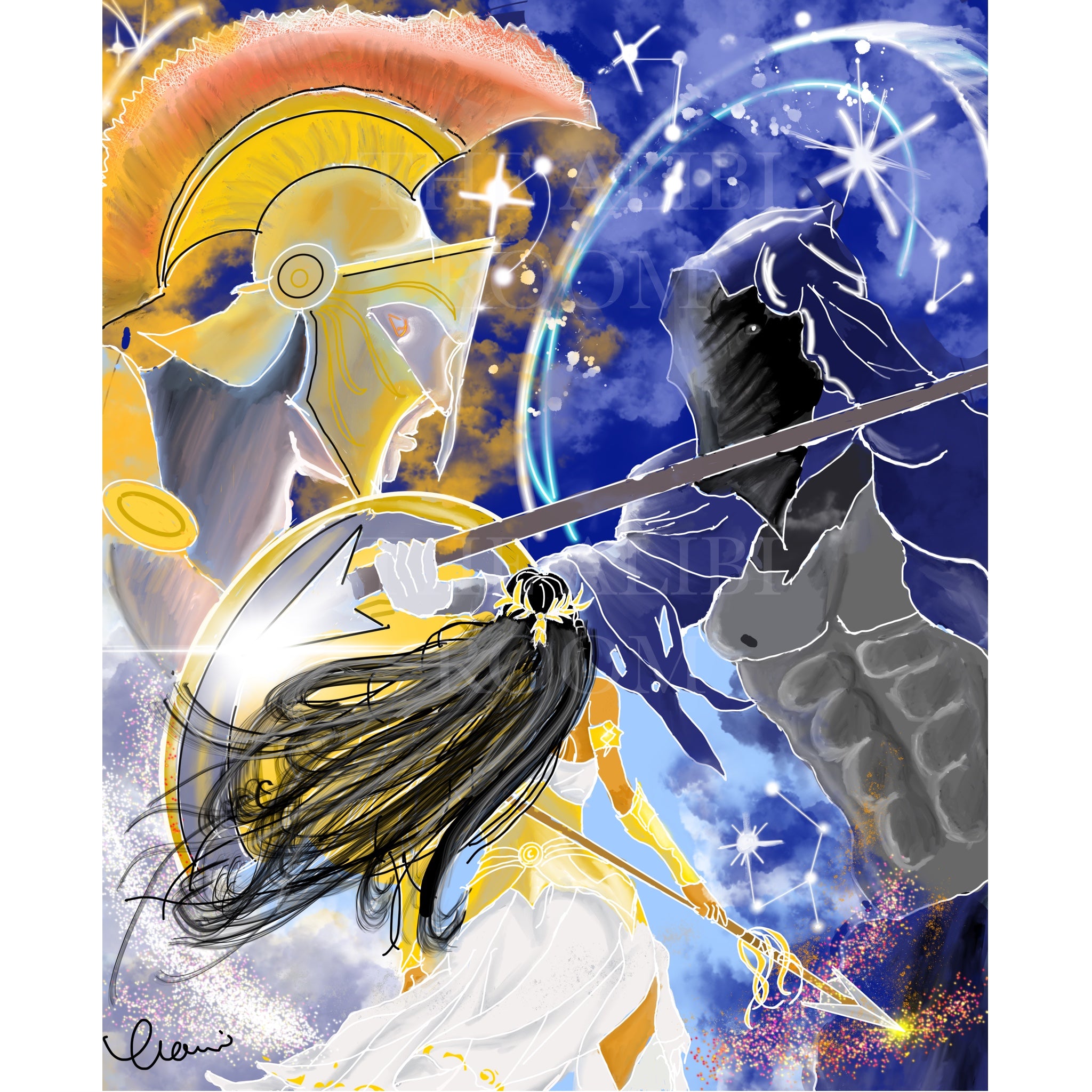 When Gods Collide | Fine Art Giclee Print