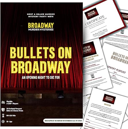 Bullets on Broadway Murder Mystery Game