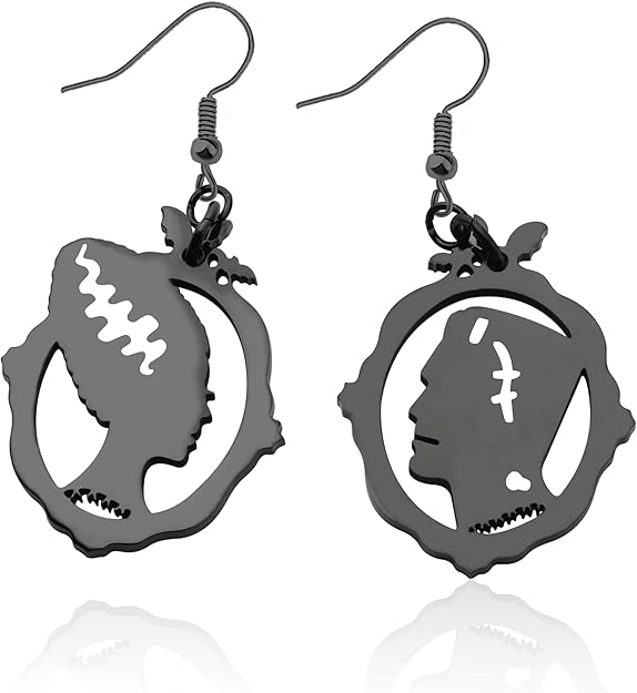Frankenstein & Bride of Frankenstein Earrings