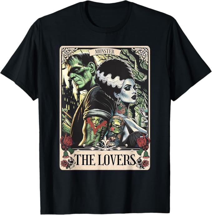 Frankenstein & Bride of Frankenstein Tarot Shirt