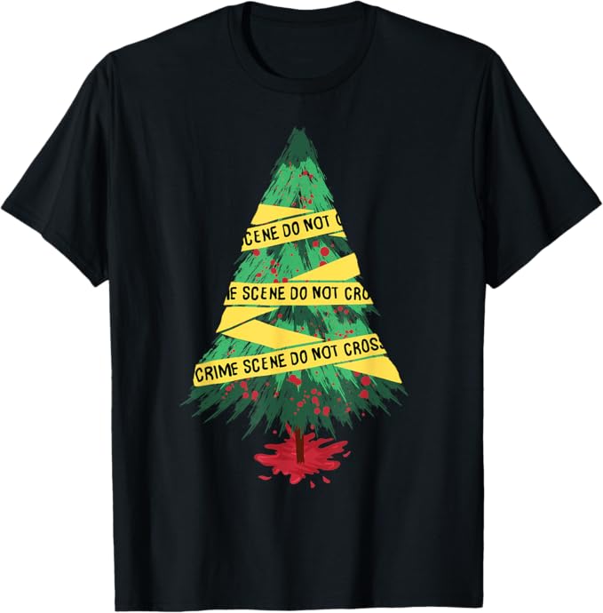 Christmas Tree Crime Scene Shirt