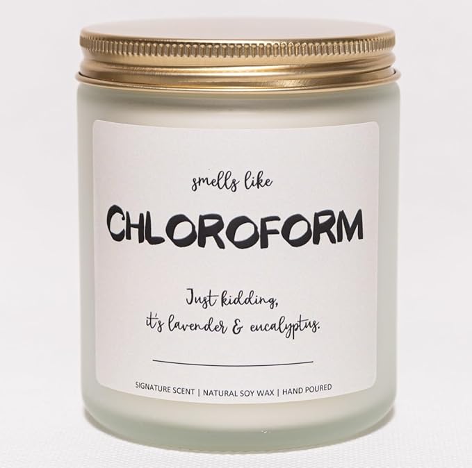 True Crime Scented Candle Eucalyptus and Lavender